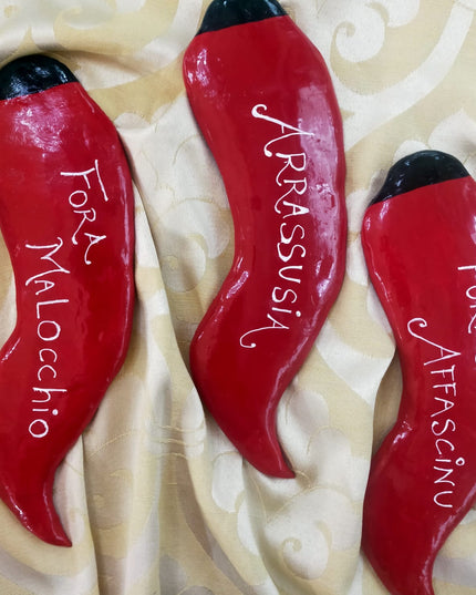 Peperonetto fatto artigianalmente a mano.  cm. 16