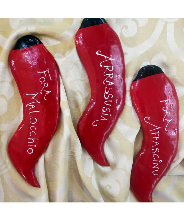 Peperonetto fatto artigianalmente a mano.  cm. 16