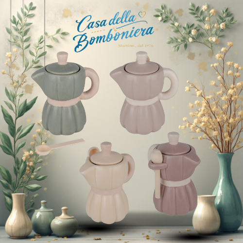 ZUCCHERIERA MOKA ARIS RIGHE IN PORCELLANA CM. 11